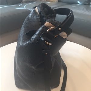 BURBERRY LEATHER BAG ASHBY CHECK PURSE